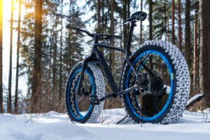 fat bike in the snow